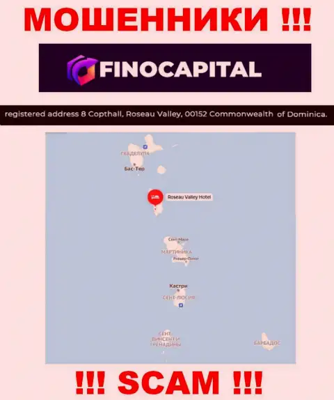 FinoCapital - это МОШЕННИКИ, спрятались в оффшорной зоне по адресу: 8 Copthall, Roseau Valley, 00152 Commonwealth of Dominica