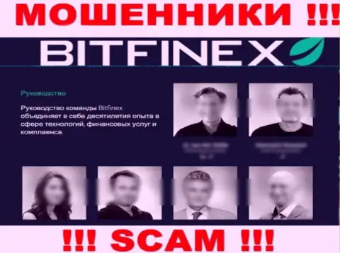 Кто именно руководит Битфайнекс Ком неизвестно, на сайте мошенников показаны лживые сведения