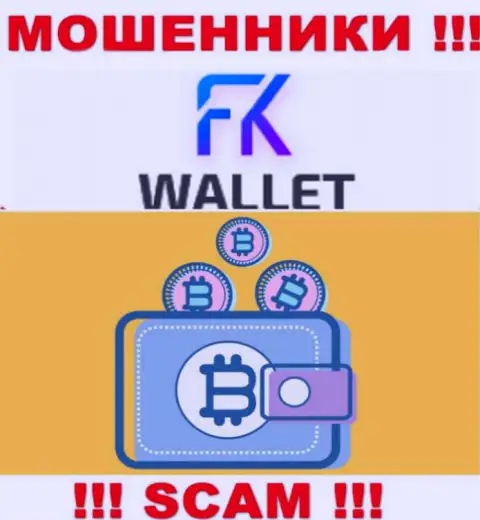 FKWallet - это интернет мошенники, их деятельность - Крипто кошелек, направлена на кражу вложенных средств доверчивых людей