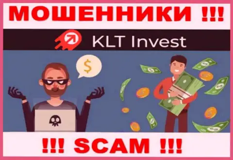 Не надо погашать никакого комиссионного сбора на заработок в KLTInvest Com, в любом случае ничего не дадут вывести