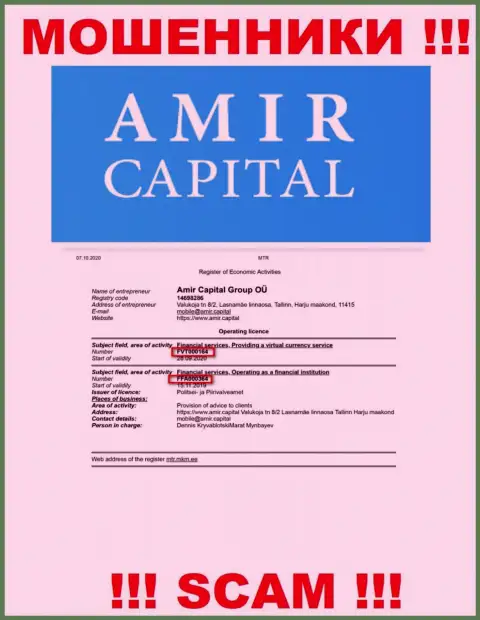 Амир Капитал показывают на сайте лицензию на осуществление деятельности, несмотря на это цинично обувают реальных клиентов