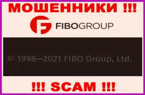 На официальном web-сервисе Fibo Forex мошенники указали, что ими руководит FIBO Group Ltd