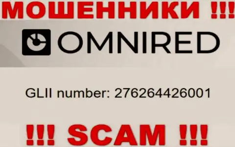 Рег. номер Omnired, взятый с их официального веб-портала - 276264426001