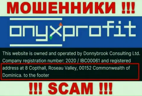 8 Copthall, Roseau Valley, 00152 Commonwealth of Dominica - это офшорный официальный адрес Оникс Профит, оттуда ЛОХОТРОНЩИКИ сливают людей