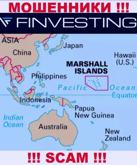 Marshall Islands - это юридическое место регистрации конторы Finvestings