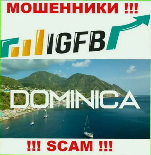 На сайте IGFB написано, что они расположились в офшоре на территории Commonwealth of Dominica