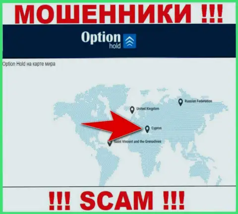 Option Hold - это интернет-махинаторы, имеют офшорную регистрацию на территории Cyprus