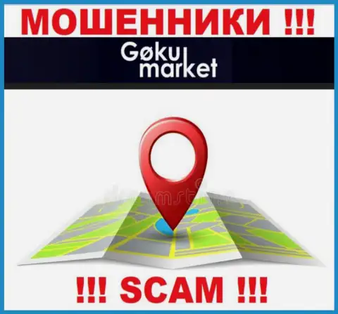 Аферисты Goku-Market Ru избегают последствий за собственные противоправные уловки, так как не указывают свой юридический адрес регистрации