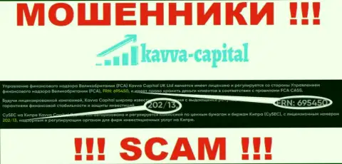 Вы не сможете вывести средства из компании Kavva Capital Cyprus Ltd, даже зная их лицензию на осуществление деятельности с официального сайта