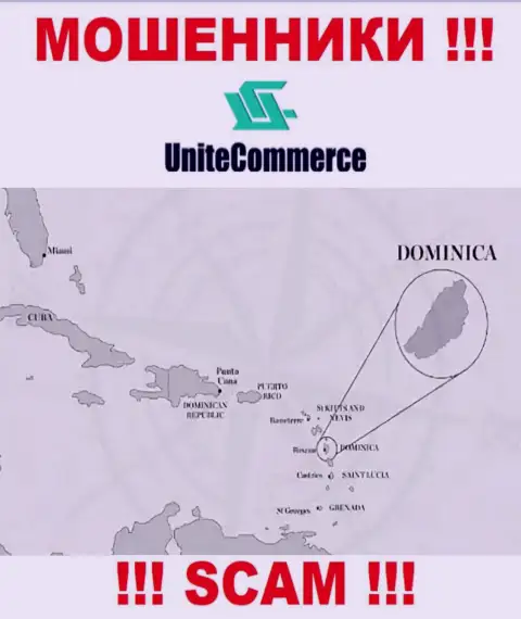 UniteCommerce World находятся в оффшоре, на территории - Содружества Доминики