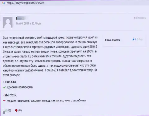 Совместно работать с организацией Срекс24 Ком очень рискованно - обворовывают и финансовые средства не отдают (отзыв пострадавшего)