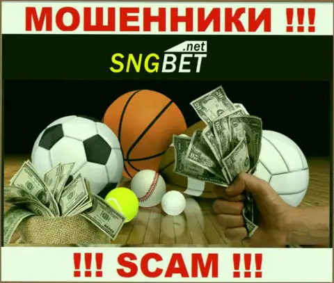 SNGBet - это internet мошенники !!! Область деятельности которых - Букмекер