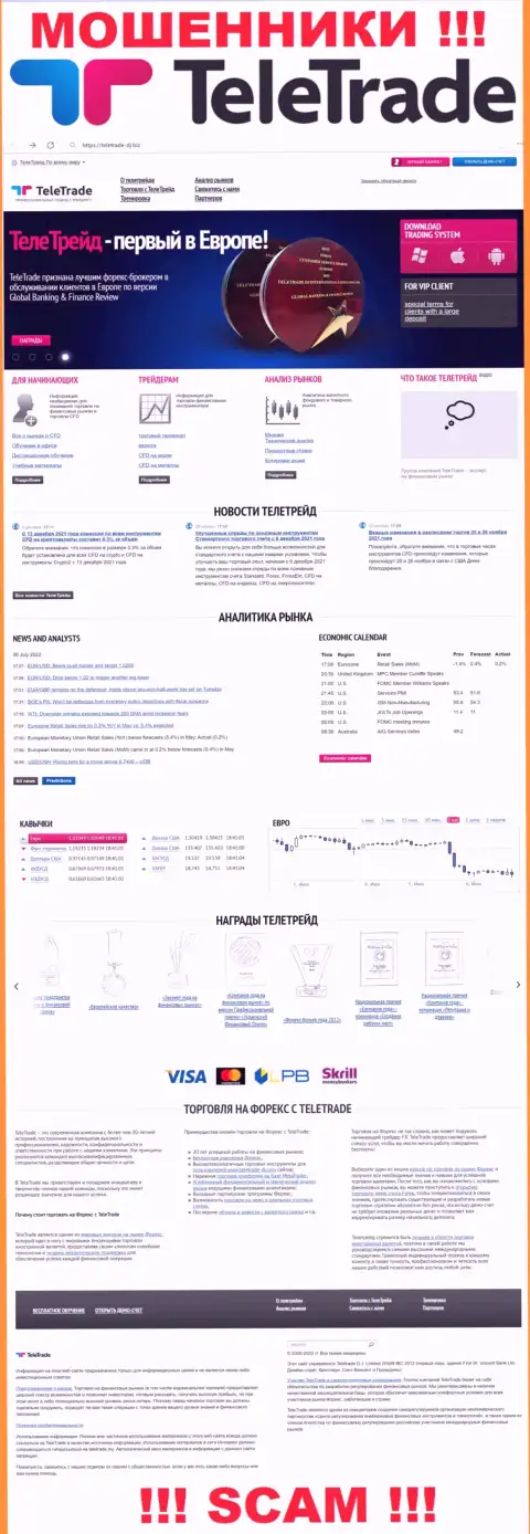 TeleTrade Ru это официальный онлайн-ресурс internet жуликов TeleTrade Ru