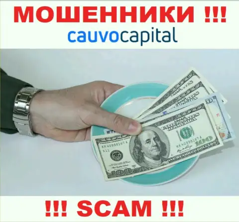 В дилинговой организации CauvoCapital Com выкачивают из трейдеров финансовые средства на покрытие налога - это ВОРЮГИ