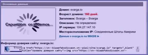 Возраст доменного имени форекс брокера Сварга, согласно инфы, полученной на веб-портале довериевсети рф